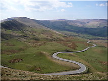SK1283 : Mam Tor: the winding road to Barber Booth by Chris Downer