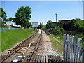 View from the level crossing in Elm Road