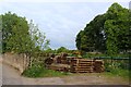 Timber store by the railway in Nairn