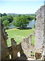 Wardour: lake view from the old castle