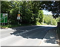 A-road junction ahead, Llanelwedd