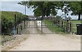 Gates at entrance to Pasture Lodge