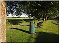 Bin and seat, Jubilee Green, Mark