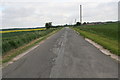 The road through Ruskington Fen