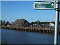 TF4510 : Mountain of scrap in Wisbech Docks by Richard Humphrey