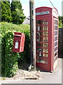 SU0203 : Holt: postbox № BH21 53 and phone box by Chris Downer