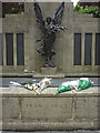 SD4761 : Tributes to Drummer Lee Rigby, Lancaster war Memorial by Karl and Ali