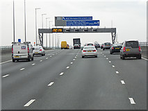 SJ6688 : Thelwall Viaduct, Northbound M6 by David Dixon