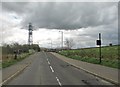 Telephone mast beside the B741