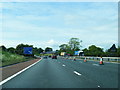 NY4159 : M6 northbound at Brunstock by Colin Pyle