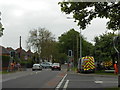 Traffic lights being erected at junction of Cabourne Avenue and Nettleham Road