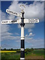 NT6075 : East Lothian Landscape : Pointing The Way at Grangemuir Crossroads by Richard West