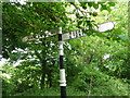 NT6174 : Rural East Lothian : Fingerpost at Crossroads near  Ruchlaw Mainsaw by Richard West
