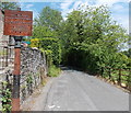 Rusty old road sign, Clydach