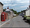 Red phonebox, Maesygwartha