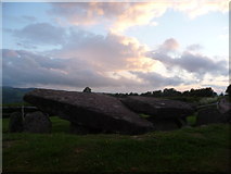 SO3143 : Arthur's Stone before dusk by Jeremy Bolwell