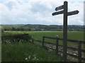 Footpath signpost at Gilkeekit