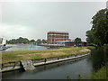 View of the Castle Canoe Club from the New River Walkway