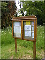 TM4584 : Sotterley Chapel Notice Board by Geographer