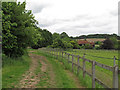 Farm track near Rotten End Farm, Wethersfield