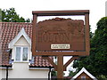 TM4077 : Holton Village sign by Geographer
