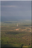 SU8962 : Bagshot Heath and radio mast from the west: aerial by Chris
