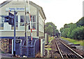 Fenny Stratford signalbox and station, 1991