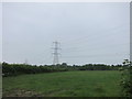 Pylons straddling the M4 adjacent to Greenditch Street