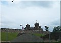 The turrets of the Barbican Gate at Antrim Castle