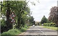 Nocton road entering Potterhanwith