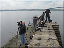 NT1380 : Photographers on the Town Pier by M J Richardson