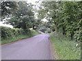 The lane heading south to Neston Park