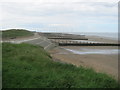 Groynes on Redcar beach