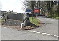 A milestone beside the A714