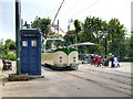 SK3454 : Town End Tram Terminus, Crich Tramway Village by David Dixon