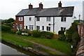 Canalside cottages near Long Buckby Wharf