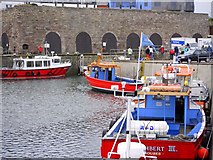 NU2232 : Inner Harbour, Seahouses by Andrew Curtis