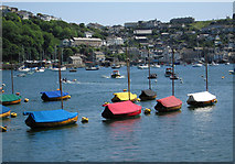SX1251 : Boats in the harbour at Fowey by Dave Croker