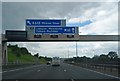 Approaching junction 21 of the M62