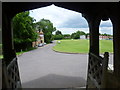 The Green at Benenden from the lych gate to the churchyard