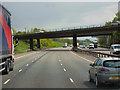 SP2862 : Southbound M40, Overbridge at Junction 14 by David Dixon