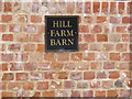 Hill Farm Barn sign