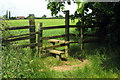 Stile on the path to Gumbrills Farm