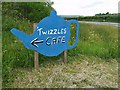 Twizzles Caf? sign by the A68