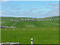 View across fields towards Ireland