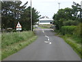 Approaching a level crossing over the main east coast  railway line