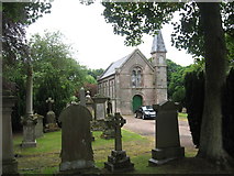 NT9951 : West Chapel at Highcliffe cemetery in Tweedmouth by James Denham