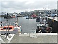 NX1898 : Girvan harbour by Ann Cook