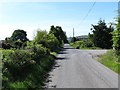 Dernaroy Road at its approach to the T-junction with Finegans Road