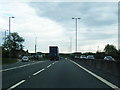 A8 eastbound at exit to Carnbroe Road